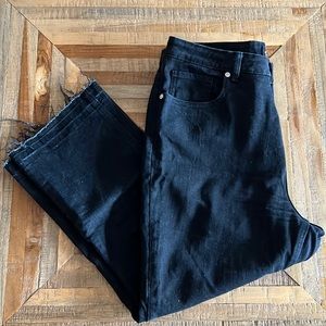 Frank & Oak Cropped Black Karen Jeans